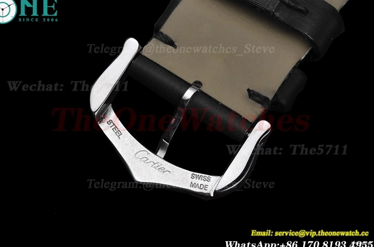 On Small Diamond Tank Bezel Quartz Must Strap Satin Black K11F 0419